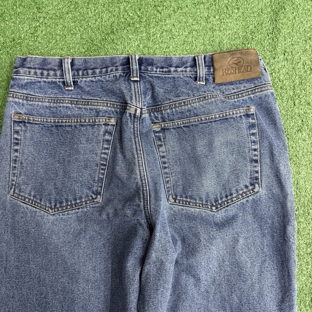 RedHead Flannel Lined Jeans Mens 36 X 30 Blue - Picture 7 of 8